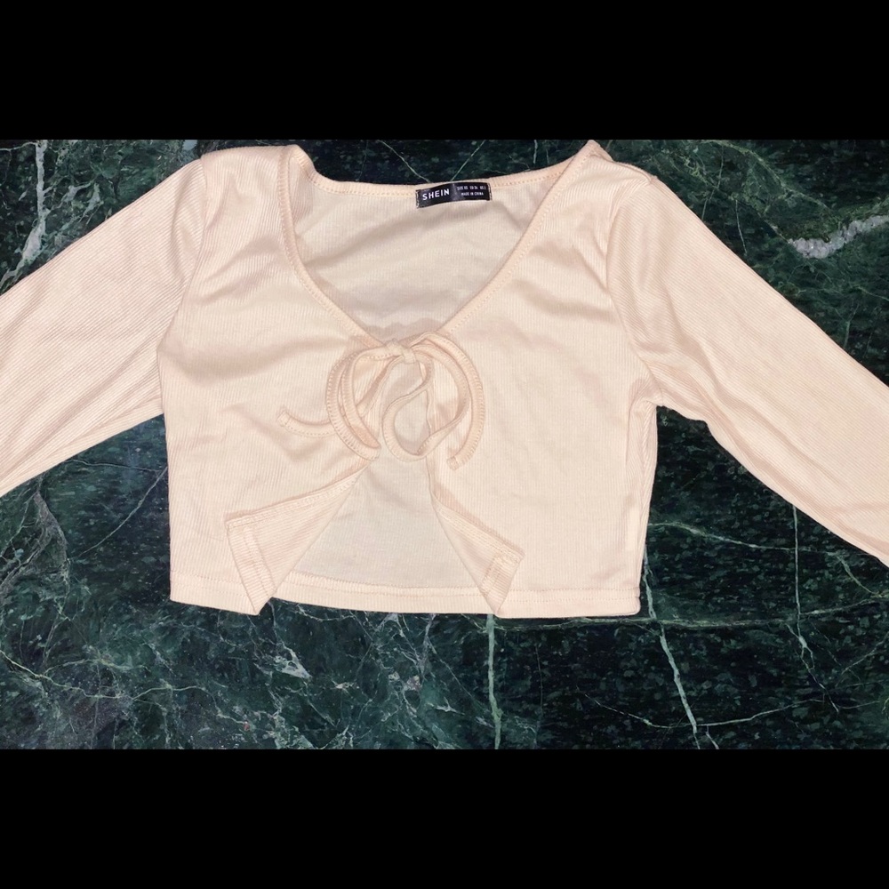 Tie front crop top